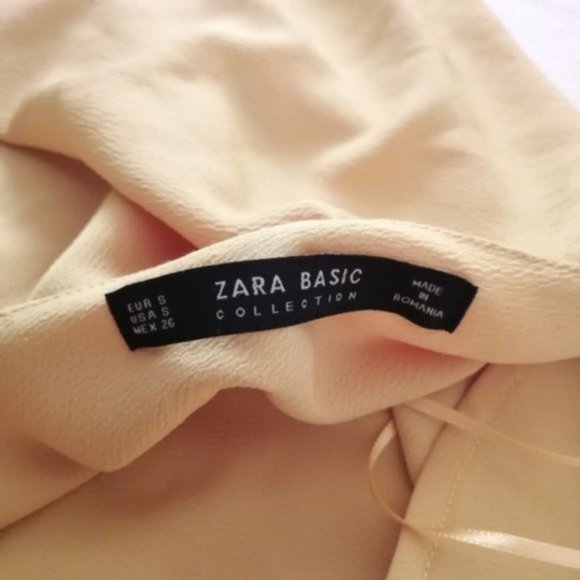 Zara Mustard Yellow Flowy Oversized Ruffled Dress - Picture 3 of 9